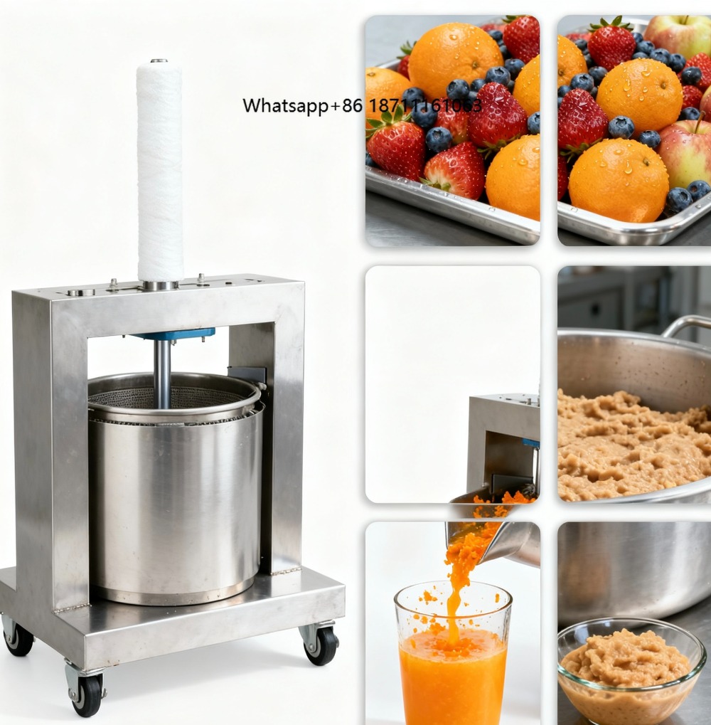 Cold Press Juicer - Máquina Exprimidora Hidráulica Industrial Comercial de
