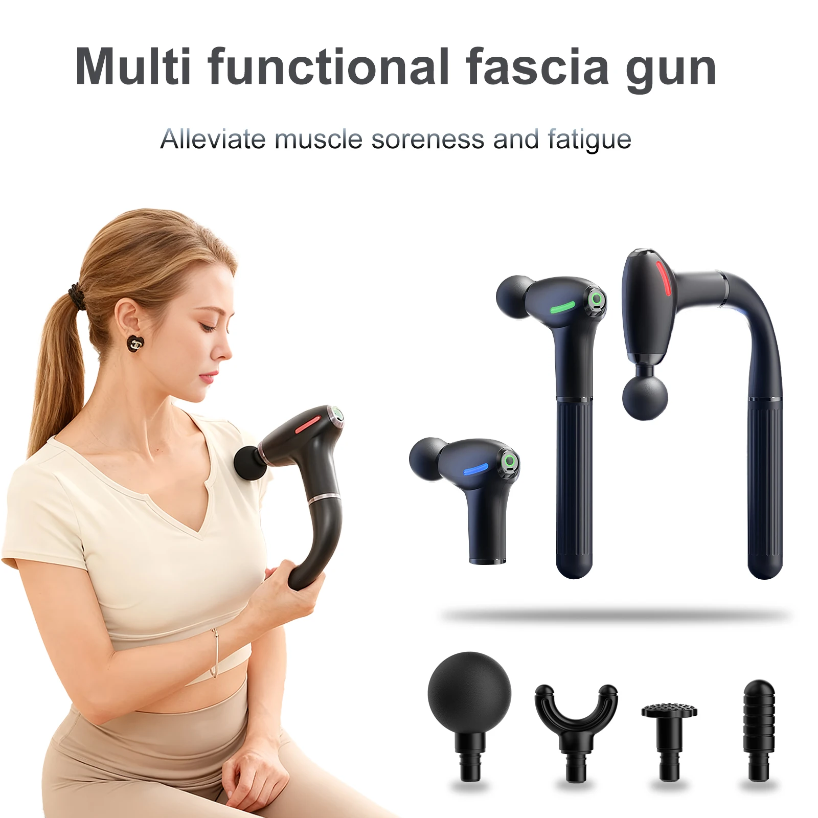 Massage Gun Deep Tissue - Pistola de fascia funcional Mulit con