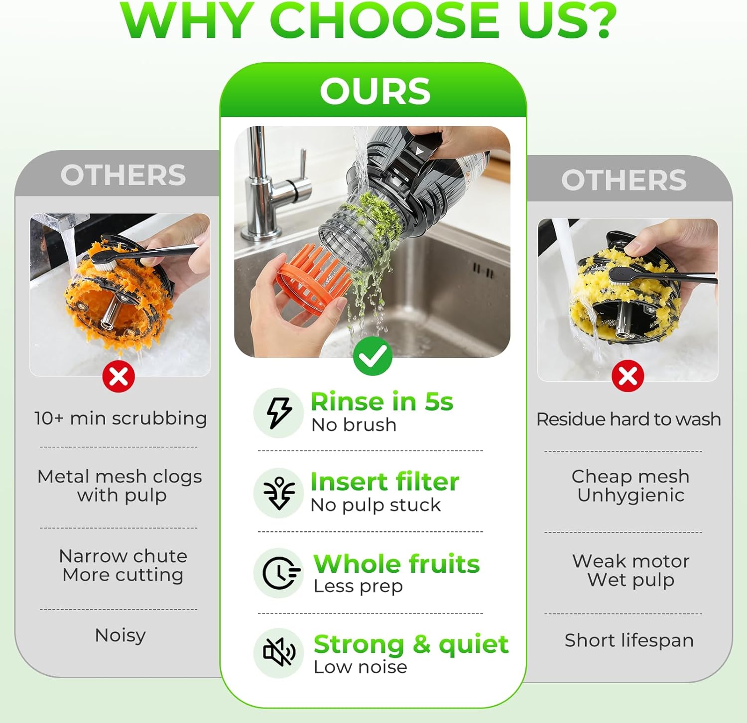 Extractor de Jugos Prensado en - Cold Press Juicer reseña y precio