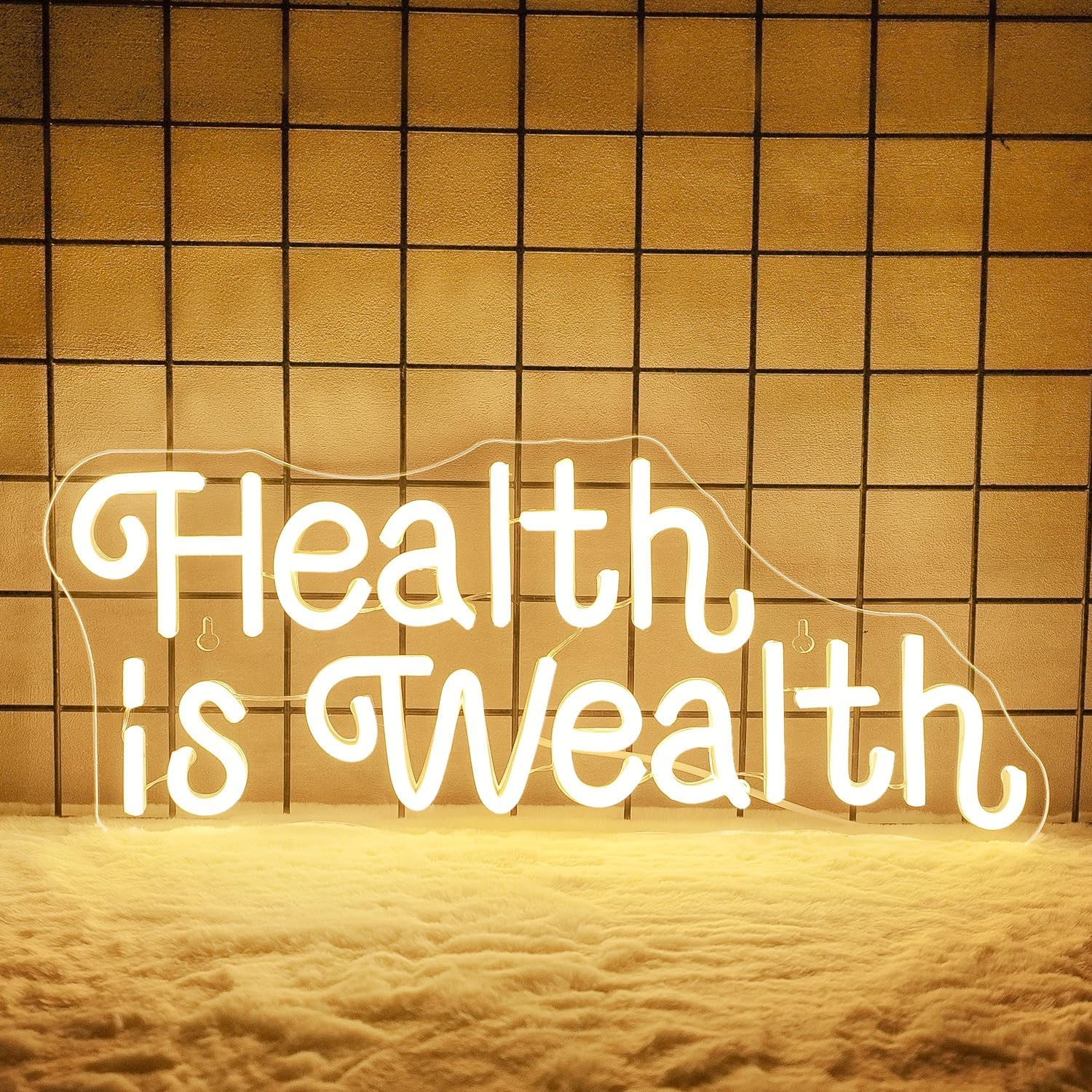 Letrero de Neón 'La Salud es R - Health Wellness Gym reseña y precio