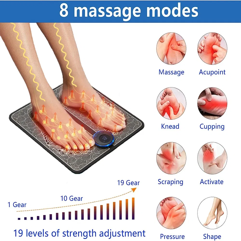 Almohadilla de masaje para pie - Ems Foot Massager reseña y precio