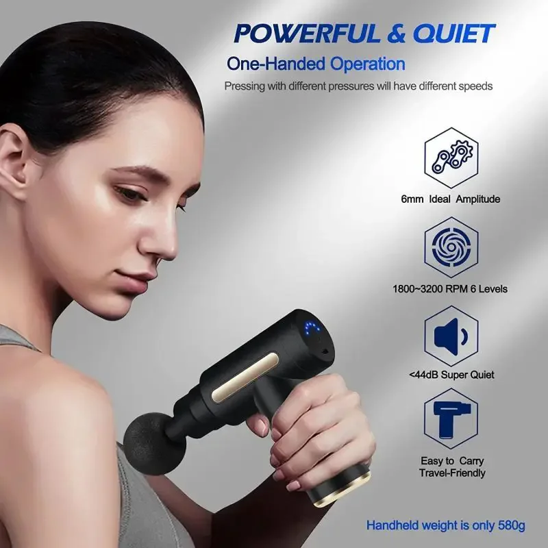 Pistola de fascia portátil 202 - Massage Gun Deep Tissue reseña y precio