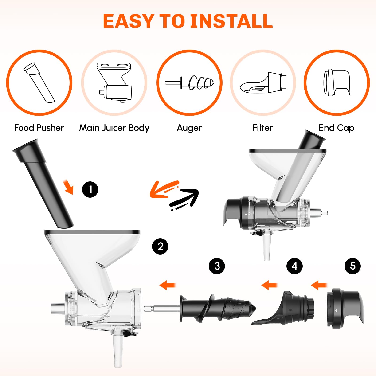 Accesorio de Exprimidor Mastic - Cold Press Juicer reseña y precio